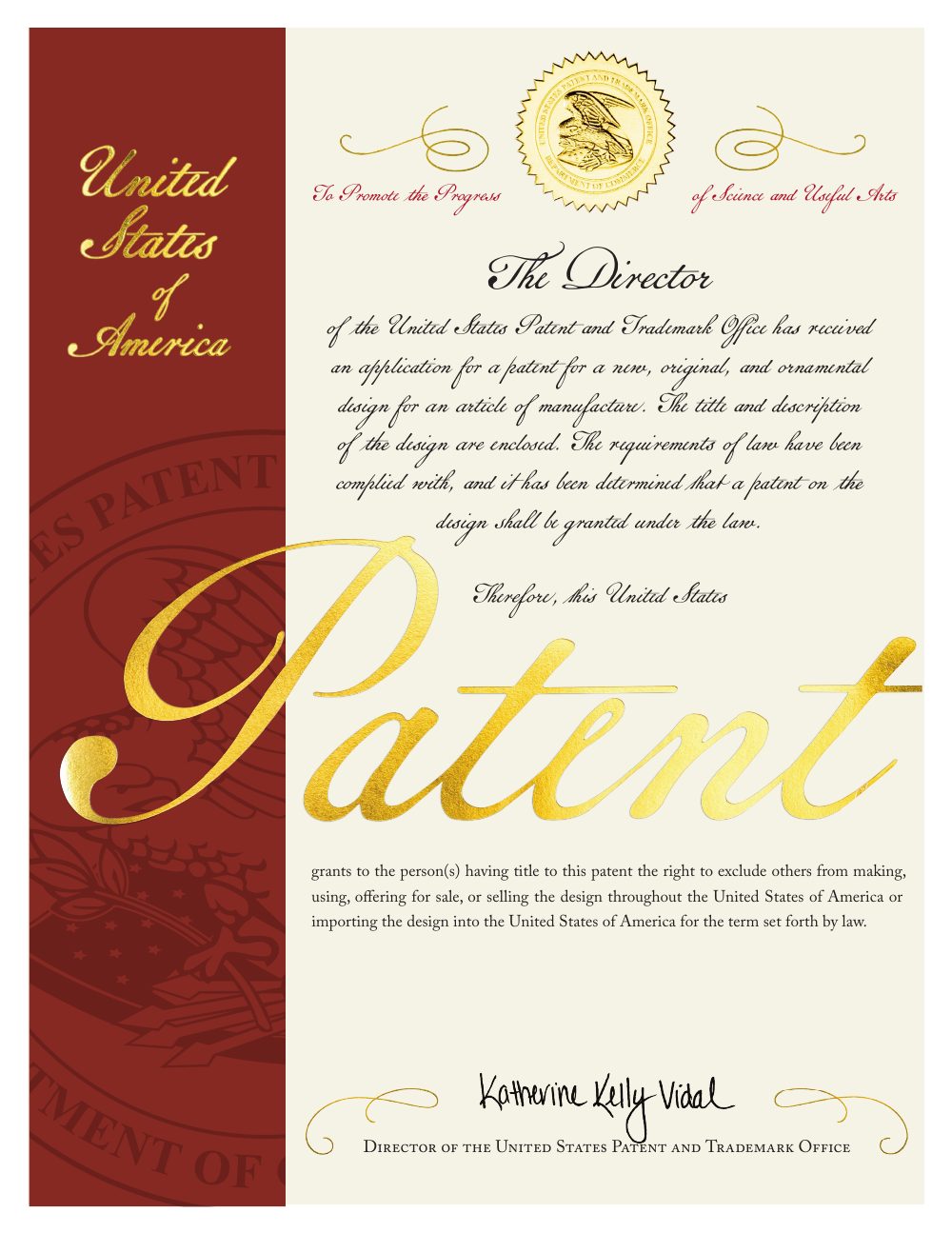 Zhongding patent certificate US-01