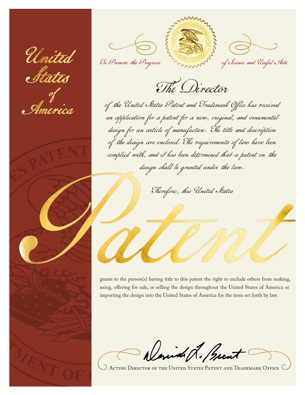 Zhongding patent certificate US-03