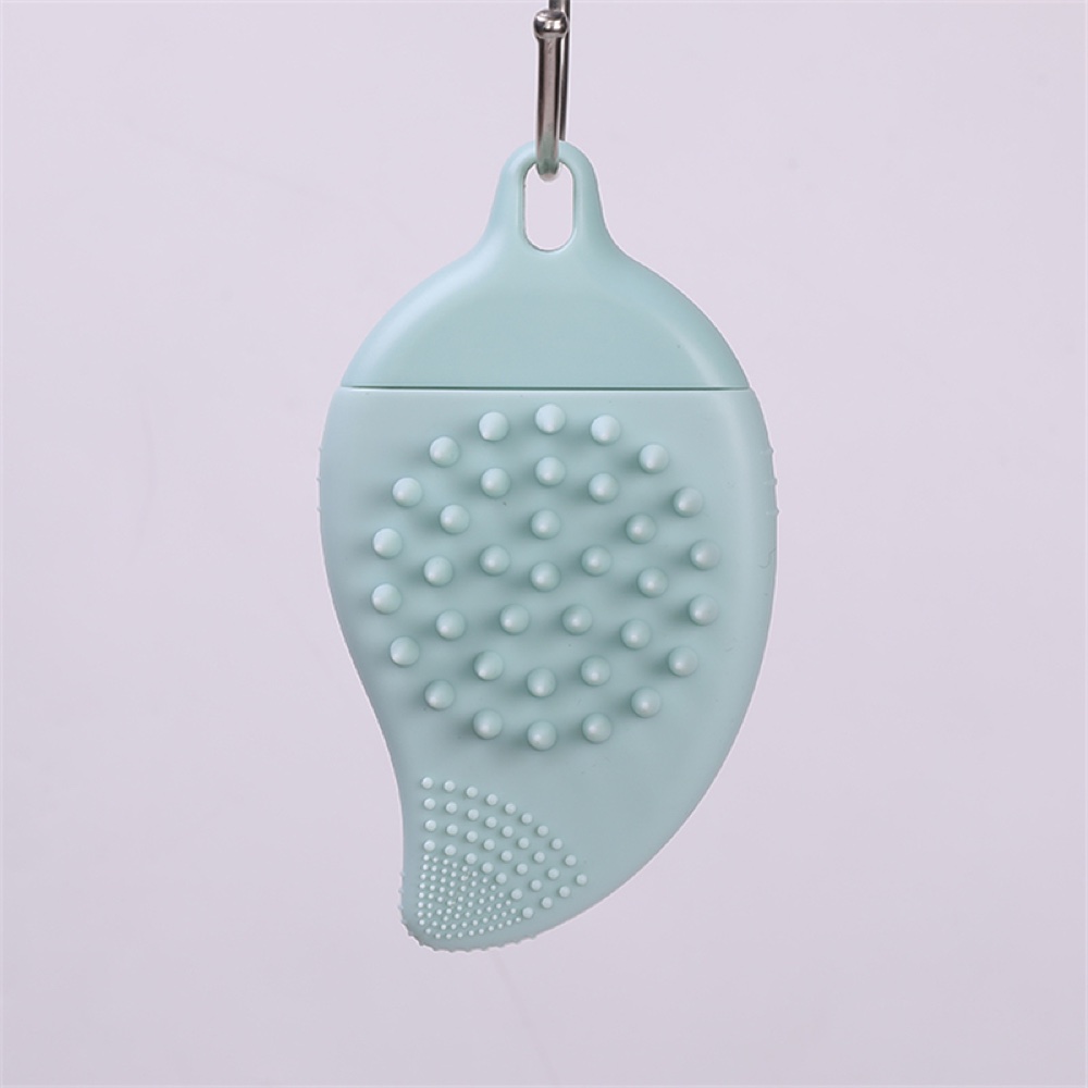 Mango silicone cleaning brush