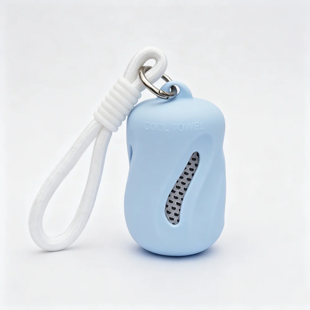 Silicone towel case · Light blue 13